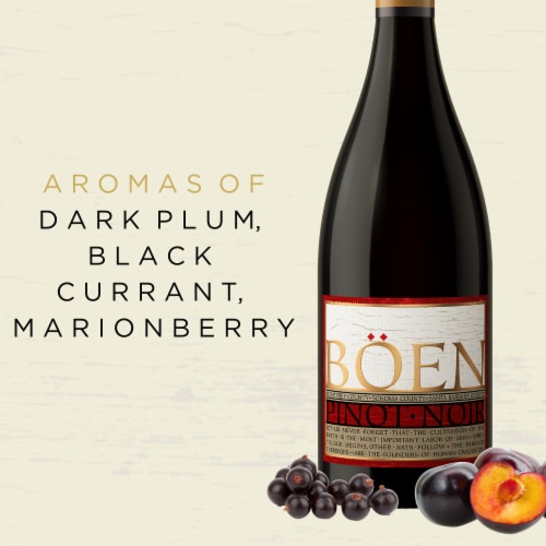 Boen Pinot Noir Red Wine Perspective: left