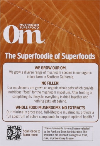 Om® Mushroom Powered Latte Blend Organic Instant Coffee Perspective: left
