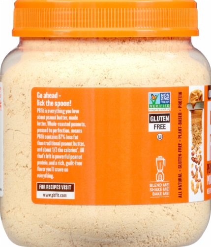 BetterBody Foods PBfit Peanut Butter Powder Perspective: left