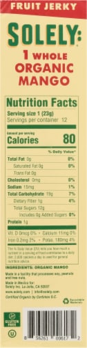 Solely® Mango Fruit Jerky Pack Perspective: left