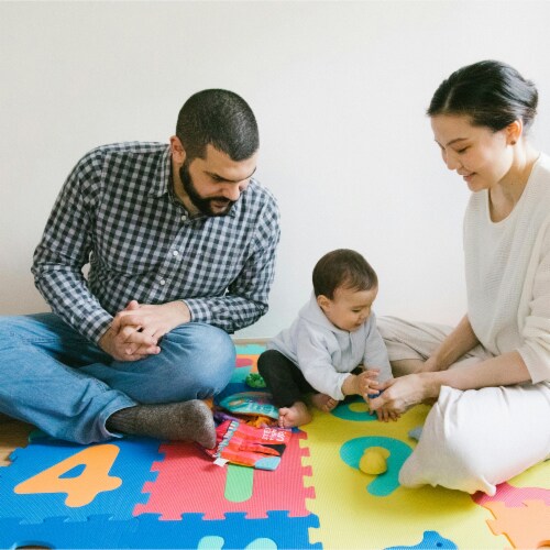 BalanceFrom 9 Color Thick Interlocking Letter Puzzle Foam Exercise Play