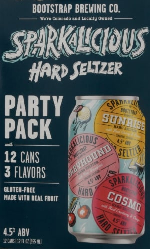 Bootstrap Brewing Sparkalicious Hard Seltzer Perspective: left