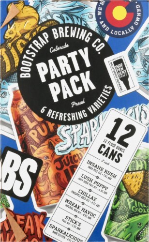 Bootstrap Brewing Pale Ale Beer Variety Pack Perspective: left