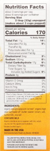 Quinn® Butter & Sea Salt Microwave Popcorn Perspective: left