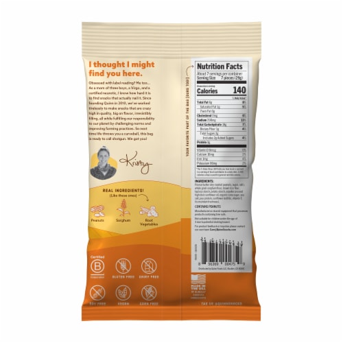 Quinn Peanut Butter Filled Pretzel Nuggets 7 oz Perspective: left