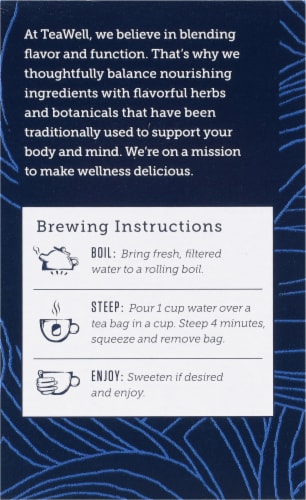 Celestial Seasonings® Tea Well Chamomile Mint Sleep Herbal Supplement Tea Perspective: left