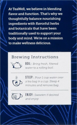 Celestial Seasonings® Tea Well Lemon Ginger Immune Support Herbal Supplement Tea Perspective: left