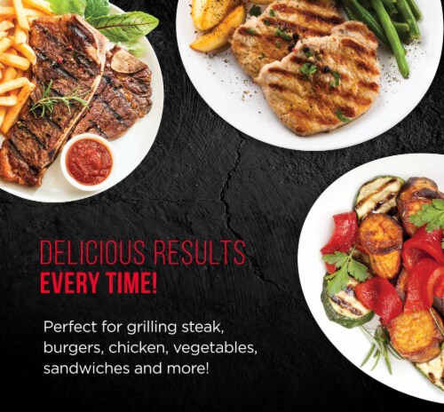 Chefman Compact Electric Contact Grill & Sandwich Maker - Black Perspective: left