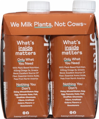 OWYN™ Dark Chocolate Non-Dairy Protein Shake Perspective: left