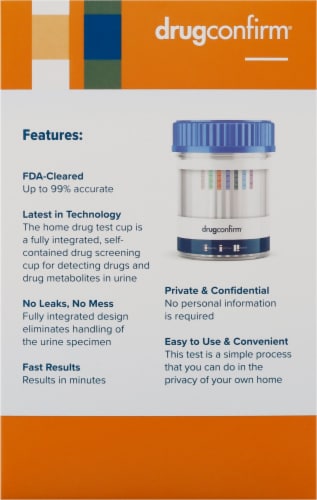DrugConirm 7 Drugs Home Test Perspective: left
