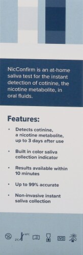 DrugConfirm Nicconfirm Nicotine Test Kit Perspective: left