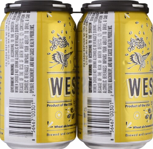 Westbrook Brewing Company White Thai Wheat Ale Perspective: left