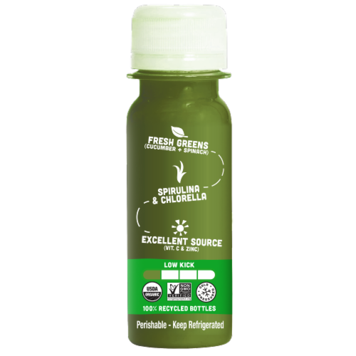 Vive Organic Detox + Immunity Supergreens Wellness Shot Perspective: left