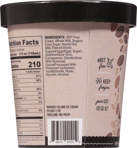 Whidbey Island Now This is Chocolate Ice Cream Pint Perspective: left