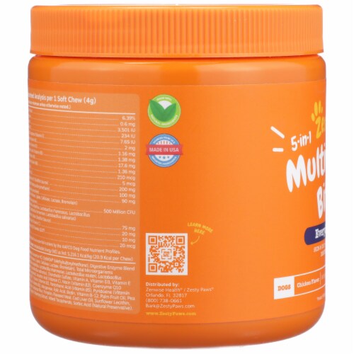 Zesty paws 5 in shop 1 multivitamin