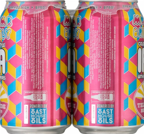 Telluride Move Me Brightly Colorado Style IPA Craft Beer Perspective: left