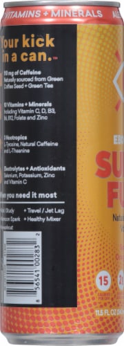 EBoost® Super Fuel™ Sparkling Orange Mango Energy Drink Can Perspective: left