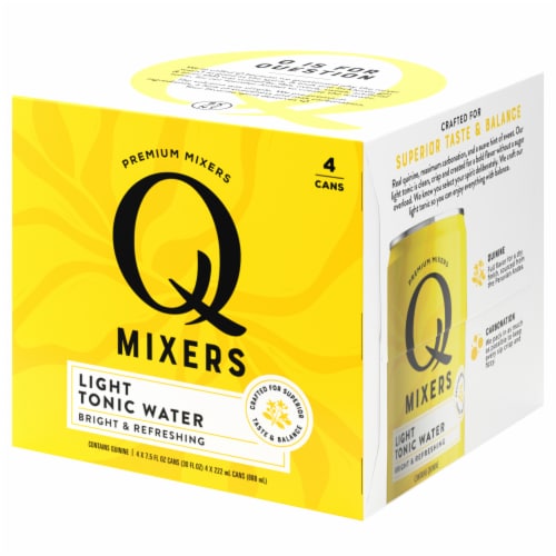 Q Mixers Light Tonic Water Perspective: left