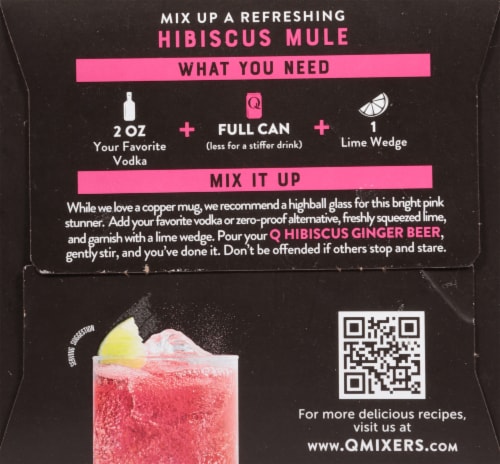 Q Mixers Hibiscus Ginger Beer Perspective: left