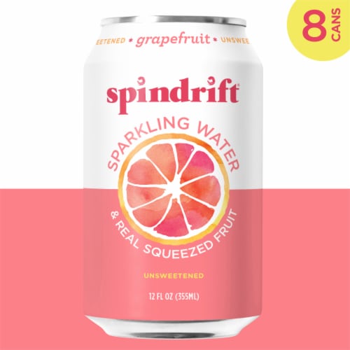 Spindrift® Grapefruit Unsweetened Sparkling Water Perspective: left