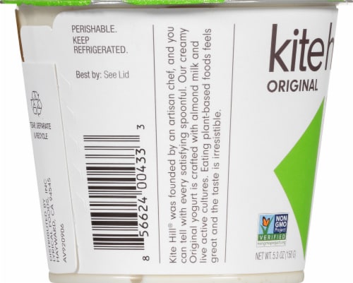 Kite Hill Key Lime Almond Milk Yogurt Perspective: left