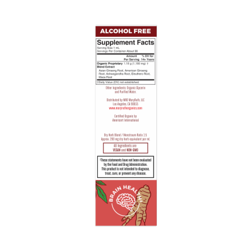 Maryruth's® Organic Ginseng Vitality Herbal Blend Perspective: left