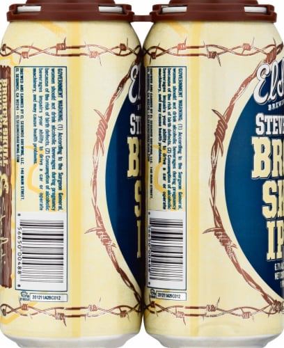 El Segundo Brewing Company Steve Austin's Broken Skull IPA Beer Perspective: left
