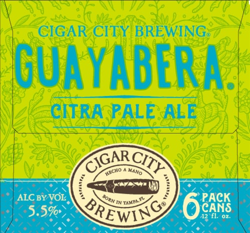 Cigar City Brewing® Guayabera Citra Pale Ale Beer Perspective: left