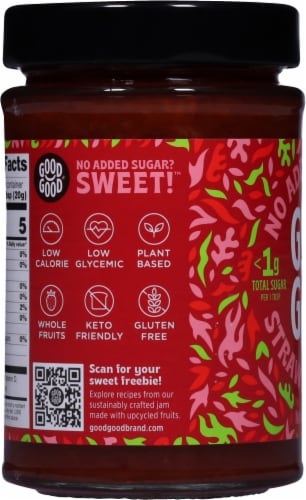 Good Good® No Added Sugar Strawberry Jam Perspective: left