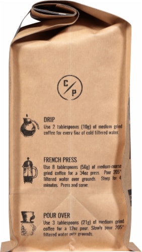 Cutters Point Coffee Co. Dark Harbor French Roast Ground Coffee Perspective: left