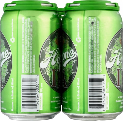 Bozeman Brewing Company Hopzone IPA Perspective: left