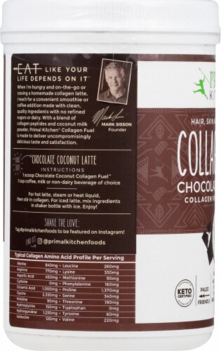 Primal Kitchen Coconut Chocolate Collagen Fuel Peptide Drink Mix Perspective: left
