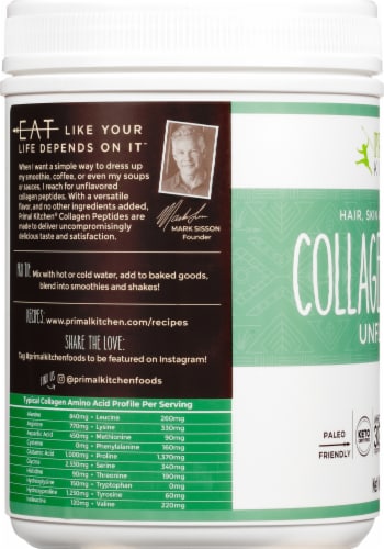 Primal Kitchen Unflavored Collagen Peptides Perspective: left