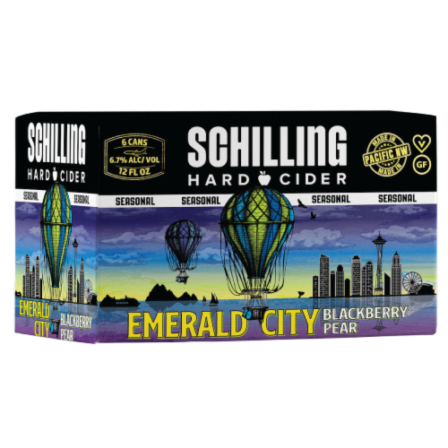 Schilling Emerald City Blackberry Pear Craft Cider Perspective: left