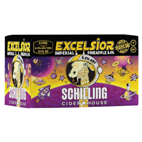 Schilling Excelsior Pineapple Imperial Cider Perspective: left