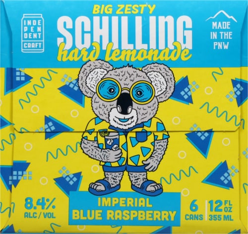 Schilling Imperial Blue Raspberry Hard Lemonade Perspective: left