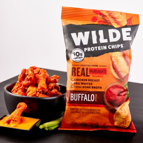 Wilde Protein Chips® Buffalo Chicken Style Chips Perspective: left