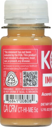 Kor Immune+ Acerola/Cordyceps Cold-Pressed Juice Shot Perspective: left