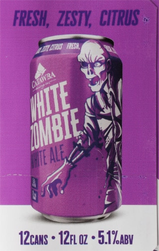 Catawba Brewing Co. White Zombie White Ale Perspective: left