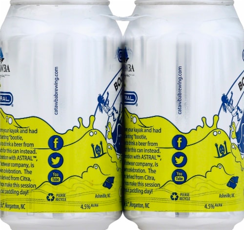 Astrial® Catawba Evening Joe Blonde IPA Beer Perspective: left