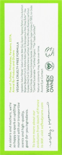 South of France Green Tea Bar Soap Perspective: left