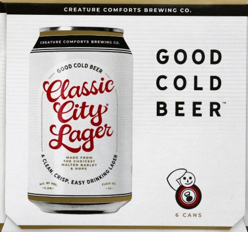 Creature Comforts® Classic City® "Good Cold Beer" Lager Perspective: left