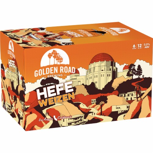 Golden Road Brewing Hefeweizen Perspective: left