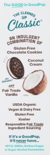 Goodpop® Organic Cookies & Cream Pops Perspective: left