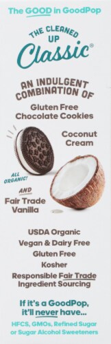 Goodpop® Organic Cookies & Cream Pops Perspective: left