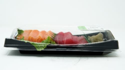 Yummi Sushi Tuna & Salmon Sashimi Perspective: left