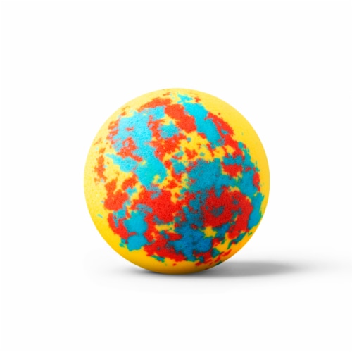 Da Bomb® Tie-Dye Bomb™ Yellow Full Size Bath Bomb Perspective: left