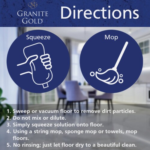 Granite Gold 32 Oz. Squeeze and Mop Floor Cleaner GG0046 Perspective: left