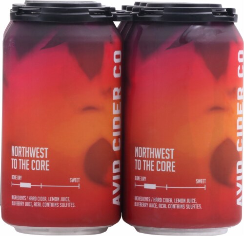Avid Cider Company Acai Lemonade Hard Cider Perspective: left