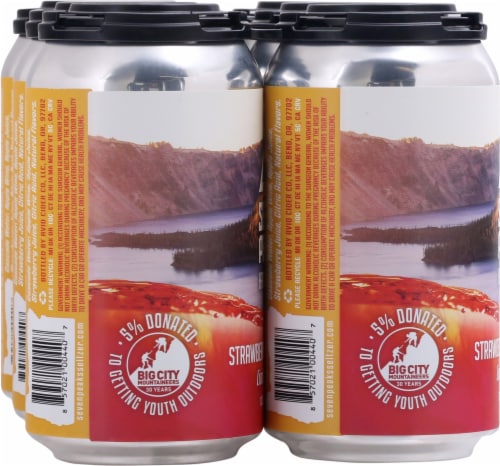 Seven Peaks Strawberry Banana Swirl Hard Seltzer Perspective: left